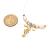 Cowrie Shell & Sea Horse Pendant Necklaces for Girl Women NJEW-JN03715-02-5
