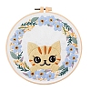 Cat Pattern DIY Embroidery Kits PW-WG87284-02-1