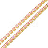 Brass Rhinestone Strass Chains CHC-N017-003A-C07-2