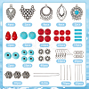 SUNNYCLUE 94Pcs Teardrop & Geometry Beads DIY-SC0016-43-2