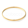 Ion Plating(IP) 304 Stainless Steel Plain Bangles BJEW-L664-024E-G-01-2