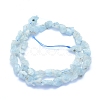 Raw Rough Natural Aquamarine Beads Strands G-I279-B04-2