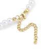 6mm Round ABS Imitation Pearl Beaded Necklaces NJEW-P317-12C-G-3