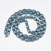 Electroplate Glass Beads Strands EGLA-Q089-A05-2