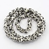 Handmade Printed Porcelain Round Beads Strands PORC-L004-6mm-07-2