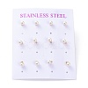 Plastic Imitation Pearl Stud Earrings X-STAS-D0001-03-G-B-3