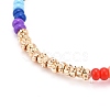 Glass Seed Beads Stretch Bracelets BJEW-JB06294-6