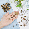 SUPERFINDINGS 24Pcs Alloy Star Lapel Pin Brooches JEWB-FH0001-37AB-3