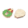 Christmas Theme Alloy Enamel Pendants ENAM-T020-10F-1