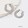 304 Stainless Steel Hoop Earrings VH0217-2-3