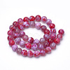 Dyed Natural Agate Beads Strands X-G-Q462-129A-8mm-2
