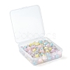 130Pcs 5 Colors Transparent Acrylic Beads X1-TACR-LS0001-04-7