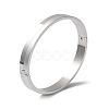 Non-Tarnish 304 Stainless Steel Plain Bangle BJEW-F464-11P-2