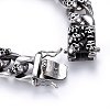 Retro 304 Stainless Steel Chain Bracelets BJEW-L631-07AS-4