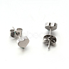 304 Stainless Steel Ear Studs EJEW-P045-11-2