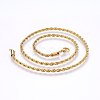 304 Stainless Steel Rope Chain Necklaces NJEW-F226-03G-07-1