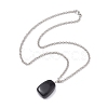 2Pcs 2 Styles Iron Rolo Chains Necklaces NJEW-JN04858-6