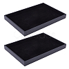 Rectangle MDF Jewelry Trays for Earrings RDIS-WH0011-28-8