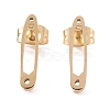 304 Stainless Steel Stud Earrings Findings EJEW-Z017-02G-1