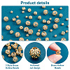 PandaHall Elite 60Pcs 3 Style Brass Hollow Beads KK-PH0009-25-4