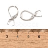 304 Stainless Steel Leverback Earring Findings STAS-U025-01P-01-3