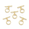 Brass Toggle Clasps KK-Q764-07G-3