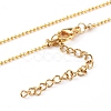 Brass Initial Pendant Necklaces NJEW-JN03330-04-3