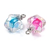 AB Color Resin Star Pendants RESI-U002-05-2