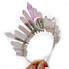 Natural Rose Quartz Hair Bands PW-WG36300-08-1