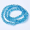 Electroplate Glass Beads Strands EGLA-A034-T8mm-A13-2