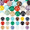 HOBBIESAY 36Pcs 18 Styles Mixed Gemstone Cabochons G-HY0001-55-1