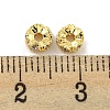 Brass Micro Pave Clear Cubic Zirconia Beads KK-G490-16G-2