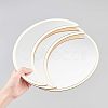 Acrylic Wooden Moon Phase Mirror DIY-WH0167-48A-6