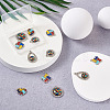 12Pcs 6 Style Zinc Alloy Enamel Pendants FIND-TA0001-63-11