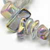 Electroplate Natural Quartz Crystal Chip Beads Strands X-G-L153-01-2