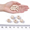 Unfinished Natural Wood Beads X-WOOD-S651-A10mm-LF-4
