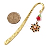 Christmas Theme Alloy  Hook Bookmarks AJEW-JK00334-3