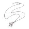 Tarnish Resistant 3Pcs 3 Styles 304 Stainless Steel Cable Chain Necklace Makings NJEW-JN04932-02-3