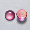 Transparent Spray Painted Glass Cabochons GLAA-S190-013C-C02-2