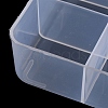 18 Grids Transparent Plastic Jewelry Trays CON-K002-02B-4