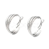 Tarnish Resistant 202 Stainless Steel Hoop Earrings EJEW-A041-02P-1