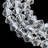 Transparent Electroplate Glass Beads Strands GLAA-F029-3mm-C13-3