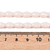 Opaque Solid Color Imitation Jade Glass Beads Strands EGLA-A037-P6x8mm-D02-4