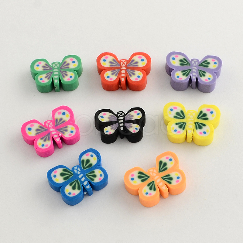 Cheap Handmade Polymer Clay Butterfly Beads Online Store - Cobeads.com