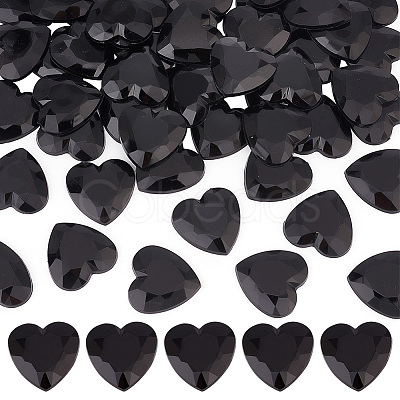 Olycraft 50Pcs Flat Back Acrylic Rhinestone Cabochons OACR-OC0001-18B-1