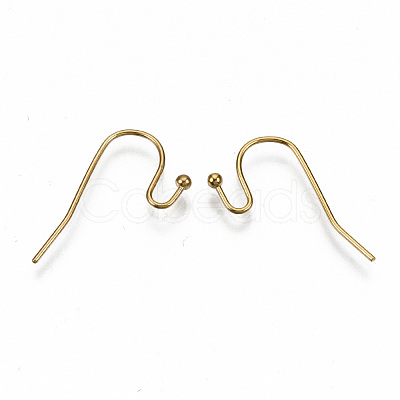 304 Stainless Steel Earring Hooks X-STAS-S111-005G-NR-1