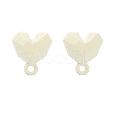 Spray Painted Alloy Stud Earrings Findings FIND-I015-E05-1