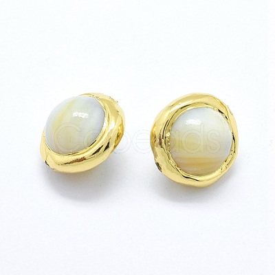 Shell Pearl Beads PEAR-P057-02G-1