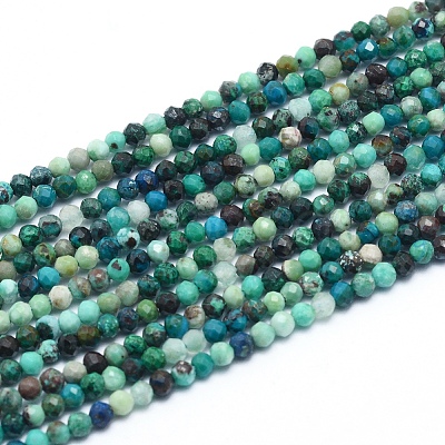 Natural Chrysocolla Beads Strands X-G-G823-13-2.5mm-1