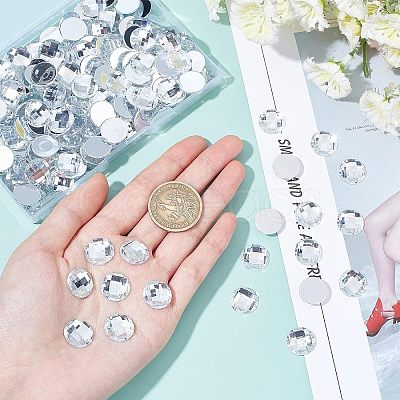 Fingerinspire 200Pcs Acrylic Rhinestone Cabochons GACR-FG0001-10-1